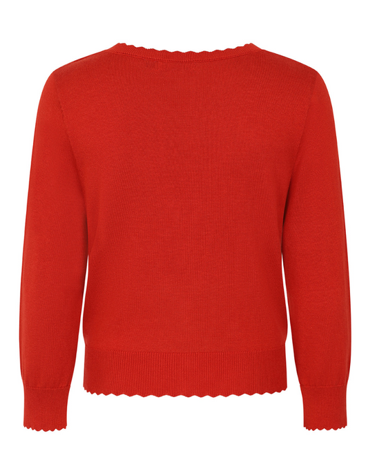 Thelma Scallop Shell Button Cardigan by Banned Apparel
