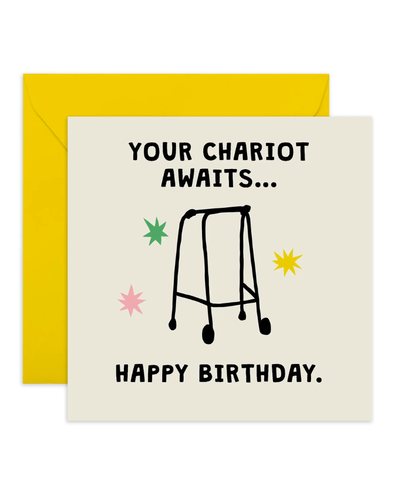 Your Chariot Awaits Zimmer Birthday Card