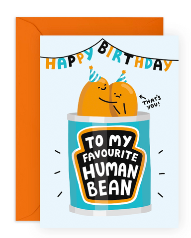 To My Favourite Human Bean Birthday Card