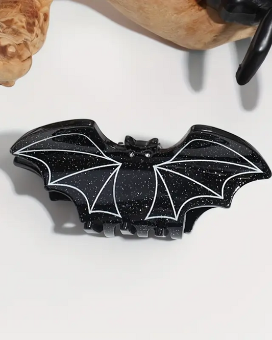 Spooky Glitter Bat Hair Claw