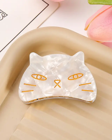 Marbled Cat Face Hair Claws