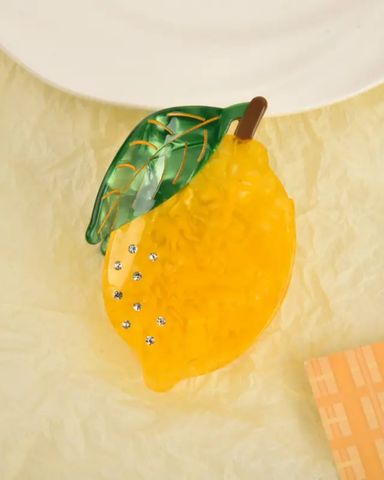 Lemon Fruit Hair Claw