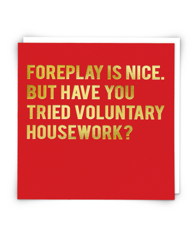 Foreplay is Nice Card