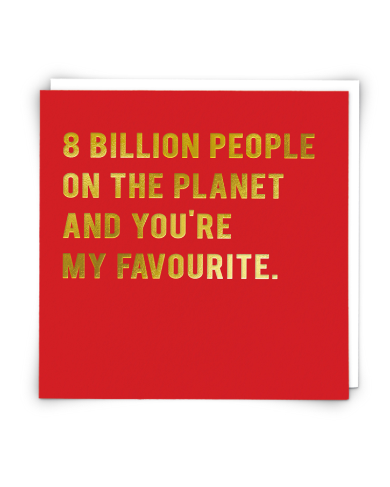 8 Billion People Card