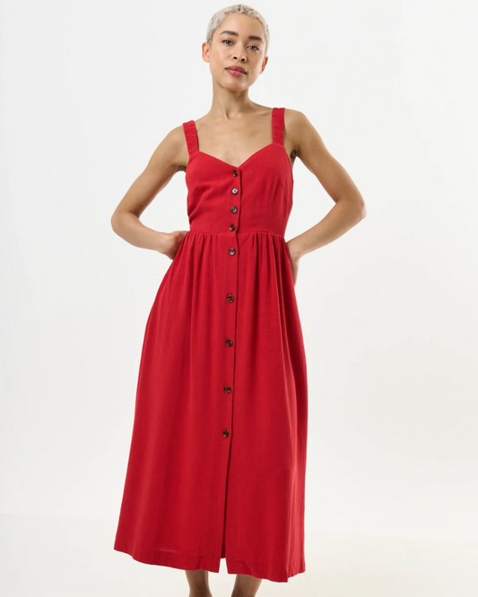 Clover Dress Red by Louche London