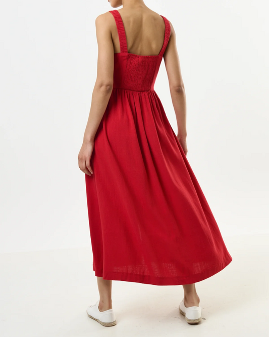 Clover Dress Red by Louche London