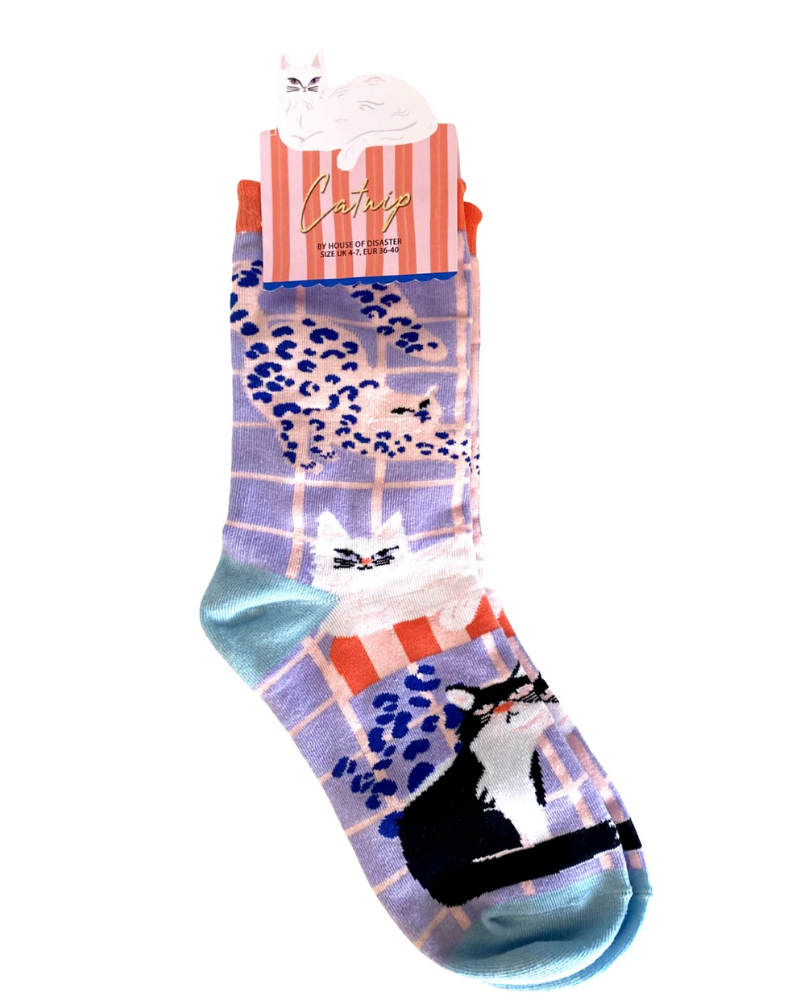 Catnip I Love Cats Bamboo Socks