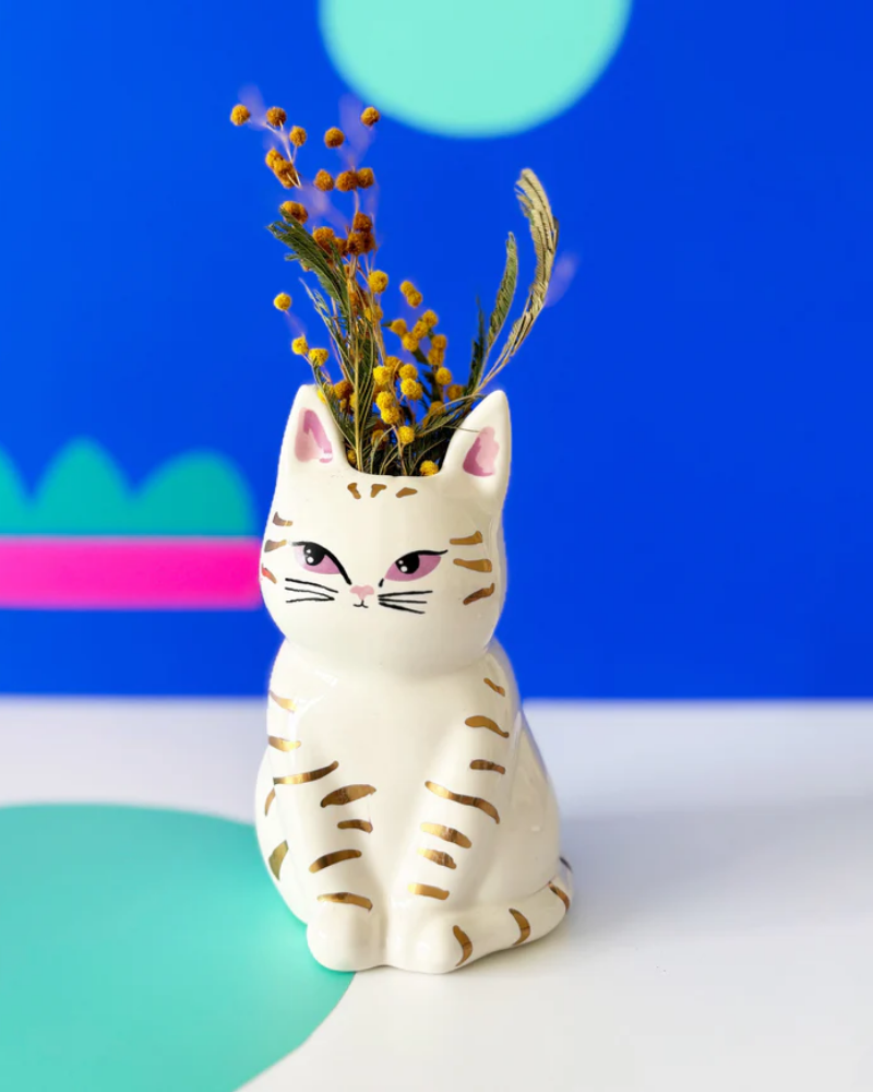 Catnip Cat Vase