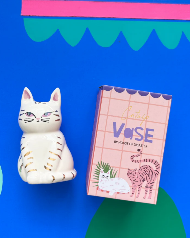 Catnip Cat Vase