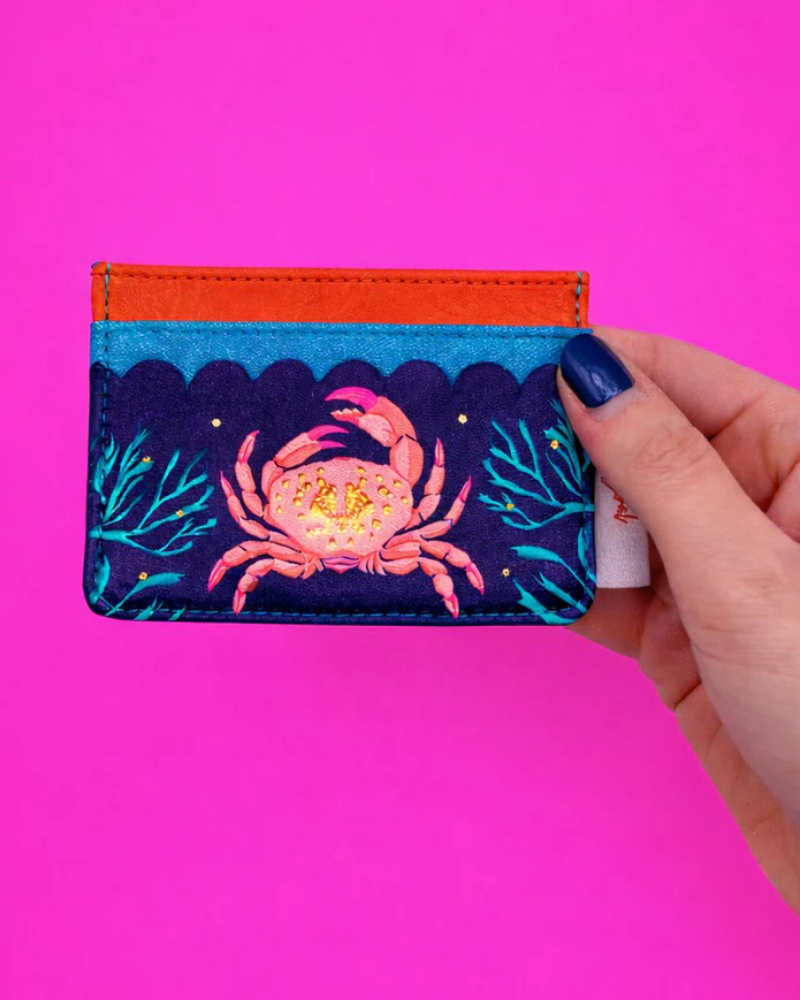 Crab Coral Card Holder