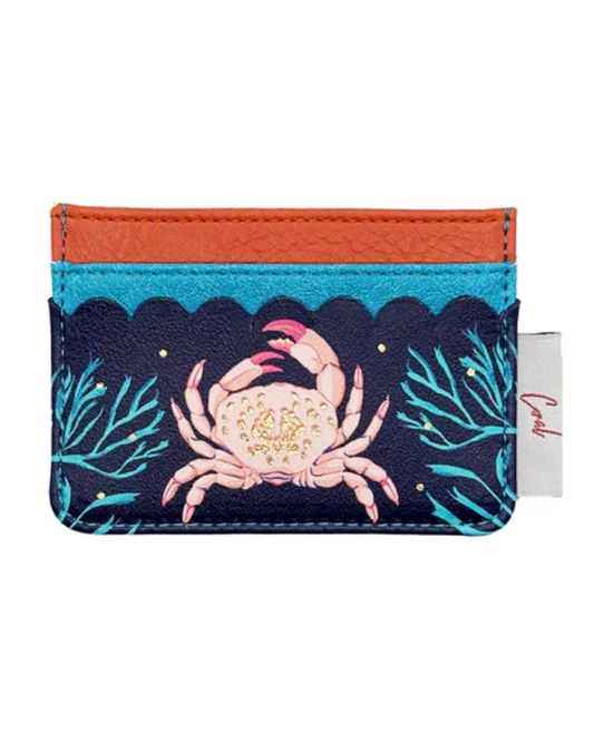 Crab Coral Card Holder