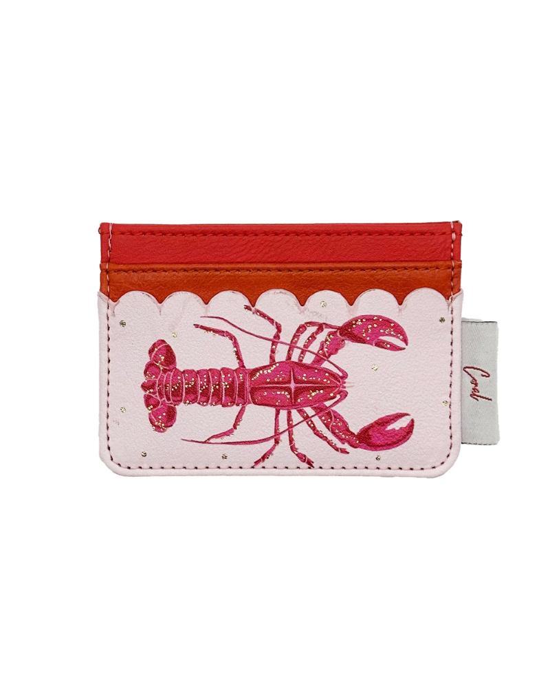 Tide Lobster Coral Card Holder