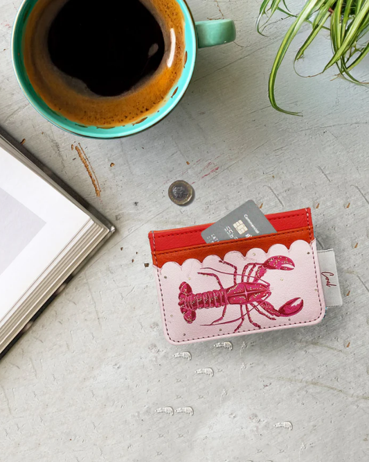 Tide Lobster Coral Card Holder