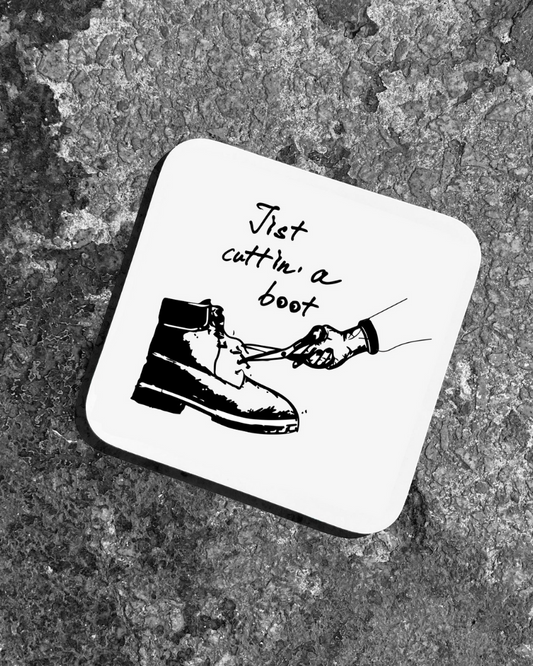 Cuttin' A Boot Scottish Coaster