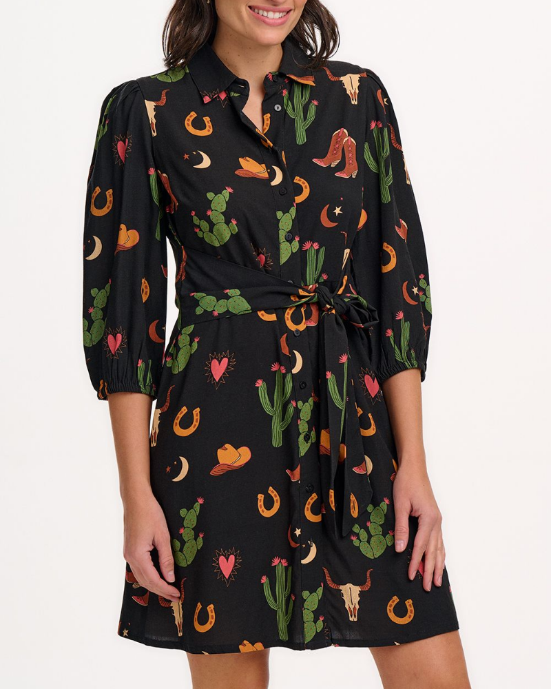 Mildred Cowgirl Shirt Dress By Sugarhill Brighton
