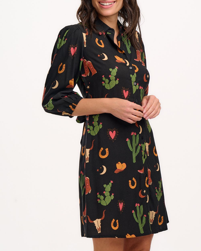 Mildred Cowgirl Shirt Dress By Sugarhill Brighton