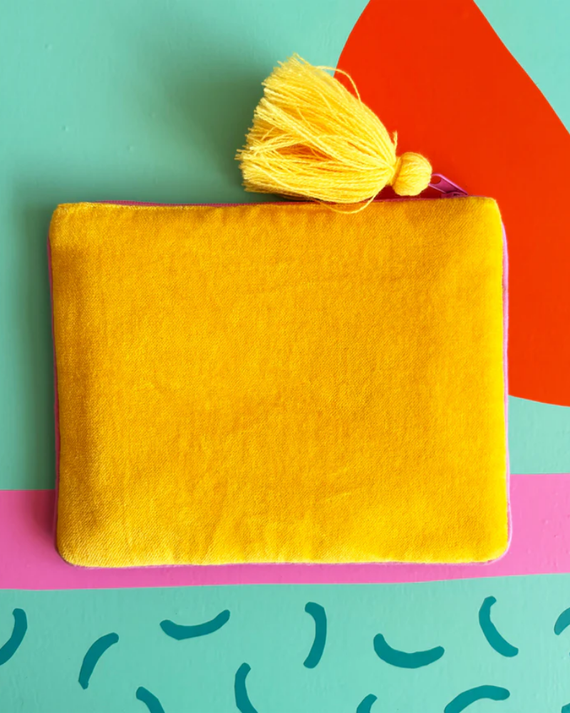 Dogs Before Dicks Velvet Tassel Pouch
