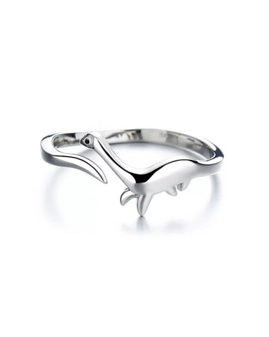 Silver Nessie/ Dinosaur Ring