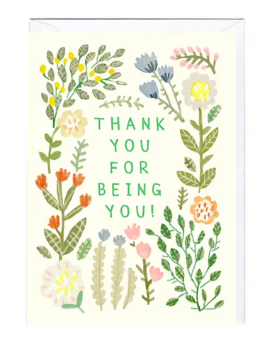 Thank You Floral Greeting Card