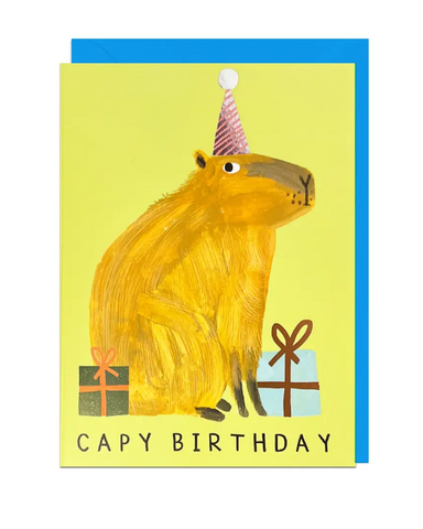 Capybara Birthday Card