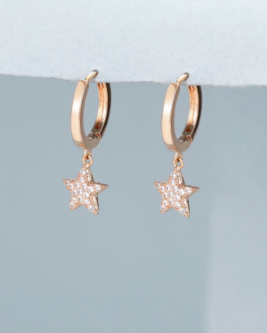 Star Huggies Earrings