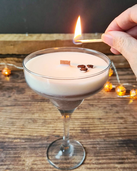 Vegan Handmade Espresso Martini Scented Cocktail Candle