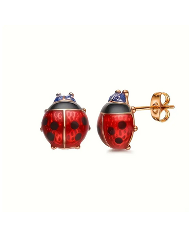 Little Ladybird Enamel Stud Earrings