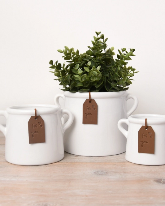 For You White Pot