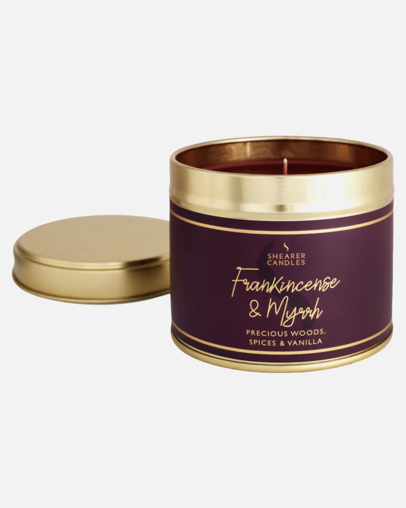 Frankincense Myrrh Large Tin Candle