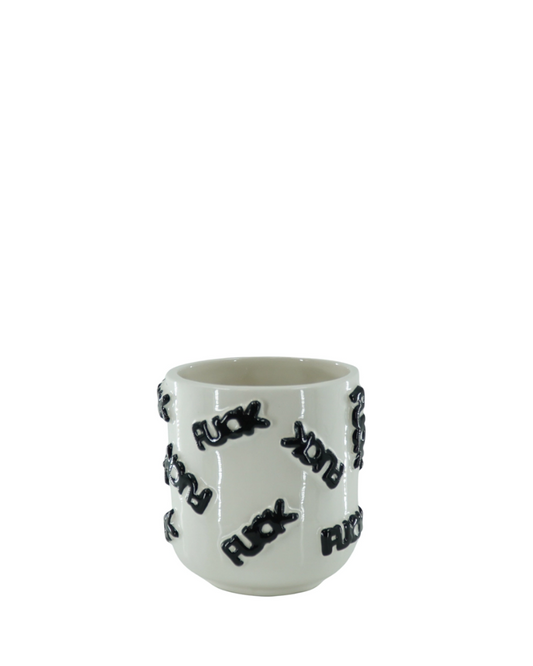 Ceramic "FUCK" Pot Small
