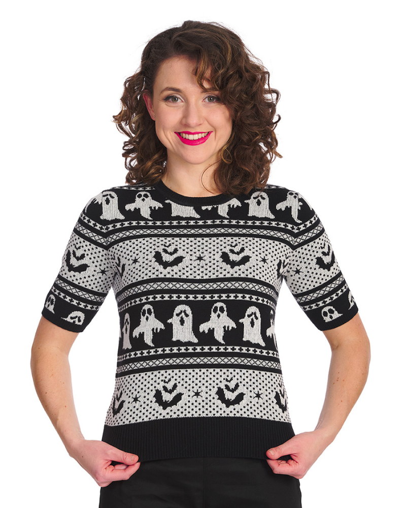 Ghost Delight Fair Isle Short Sleeved Jumper