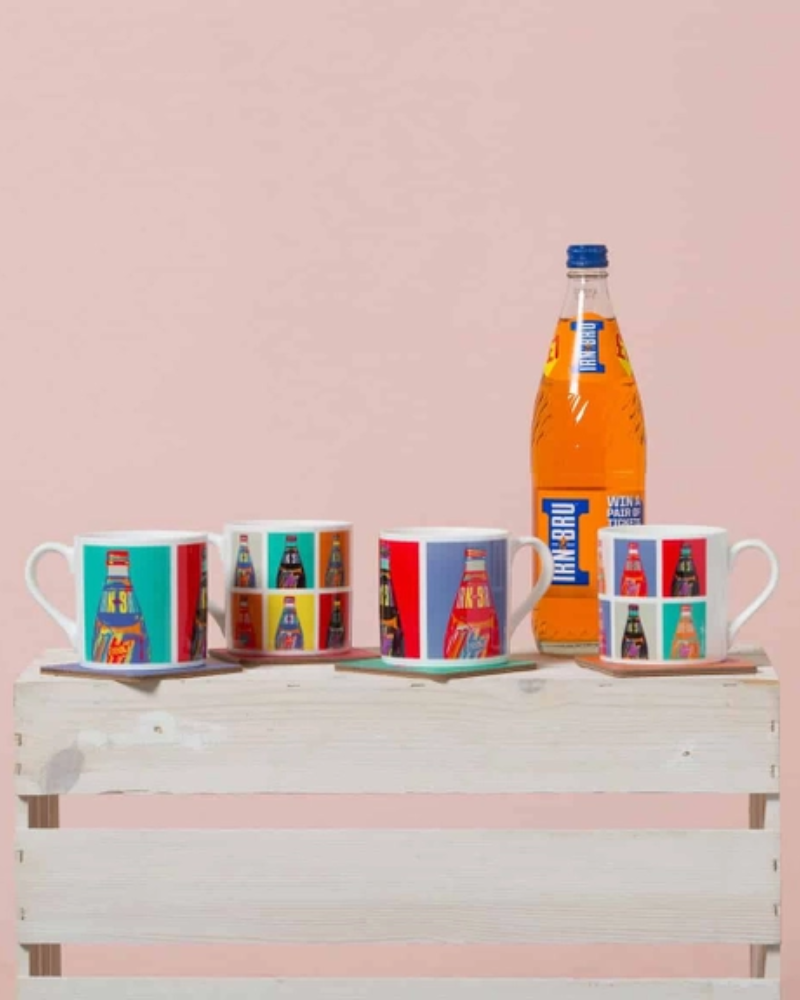 Irn Bru Pop Art Coaster Assorted By Gillian Kyle