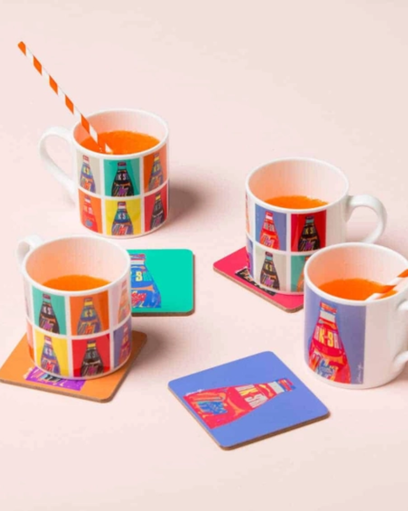 Irn Bru Pop Art Coaster Assorted By Gillian Kyle