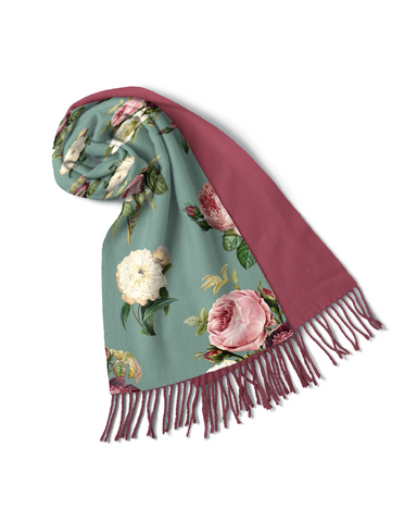 Vintage Roses Pashmina Scarf