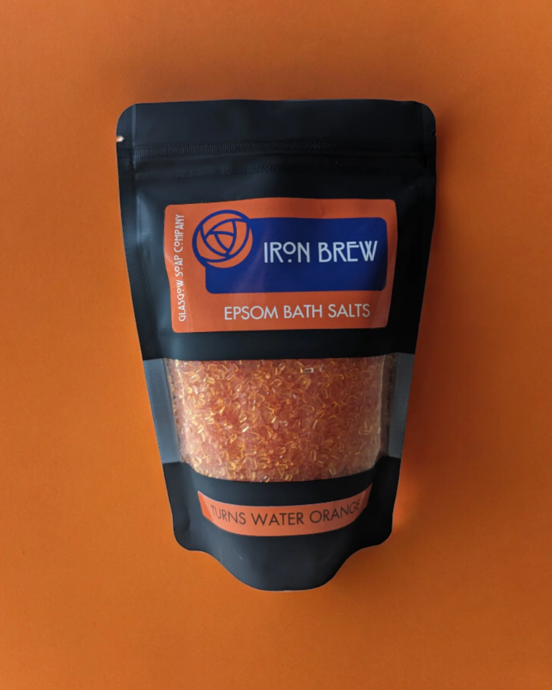 Iron Brew Irn Bru Scented Glasgow Epsom Bath Salts