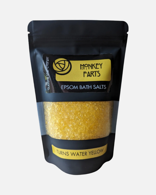 Monkey Farts Banana Scented Glasgow Epsom Bath Salts
