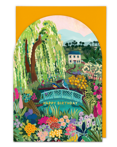 Whimsical Gardens Birthday Card