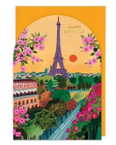 Paris Birthday Card