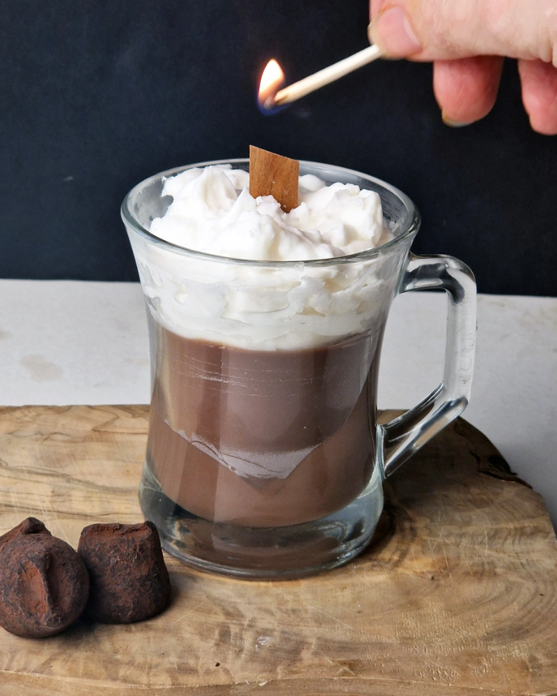 Hot Chocolate Lookalike Scented Soy Wax Candle