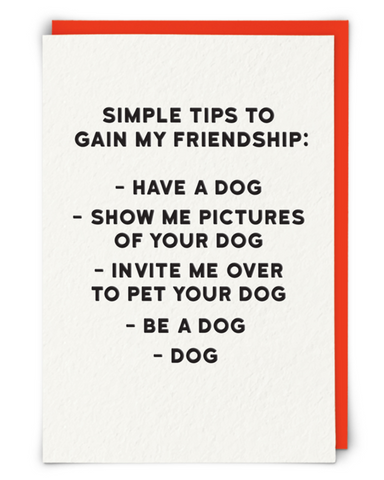 Simple Tips to Gain My Friendship Dog Card