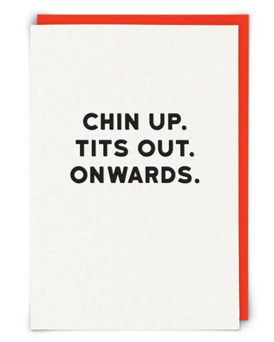Tits Out Onwards Greeting Card