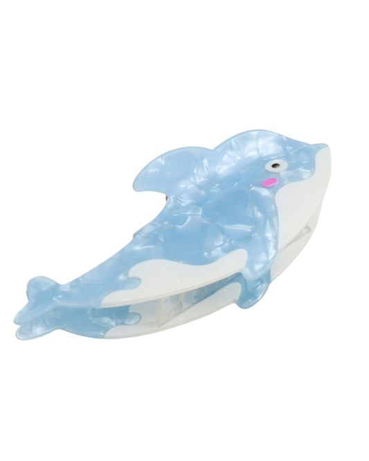 Whale Hair Claw Clip in Blue
