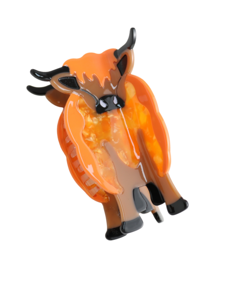 Highland Cow Scottish Hair Claw Clip