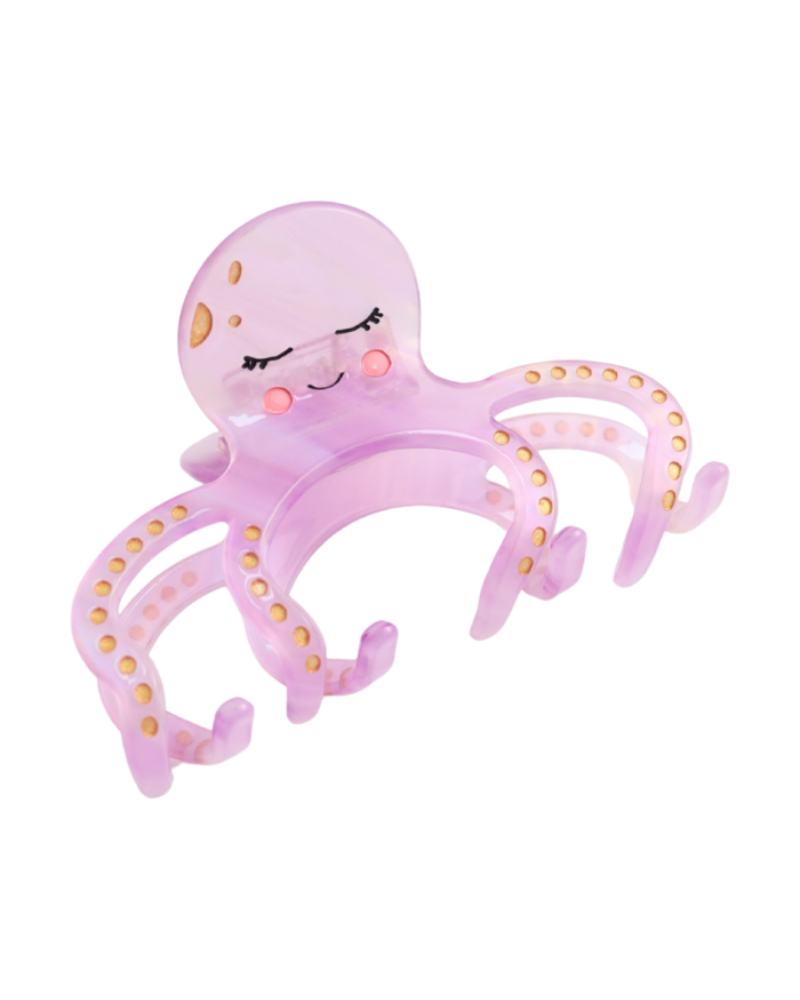 10cm Octopus Hair Claw Clip in Purple