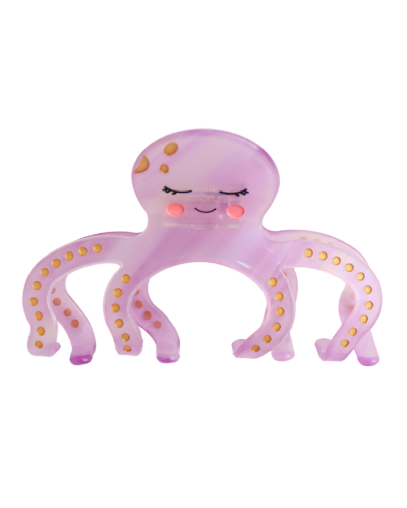 7cm Octopus Hair Claw Clip in Purple