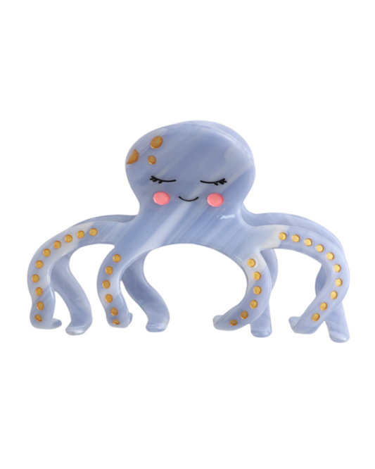 7cm Octopus Hair Claw Clip in Blue