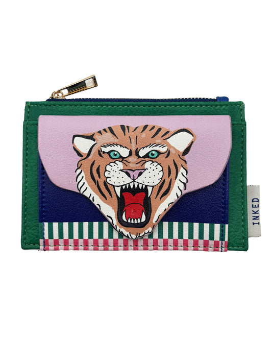 Inked Tiger Zip Purse