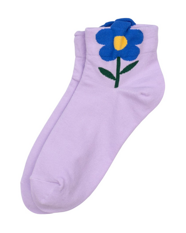 Big Flower Ladies Ankle Socks