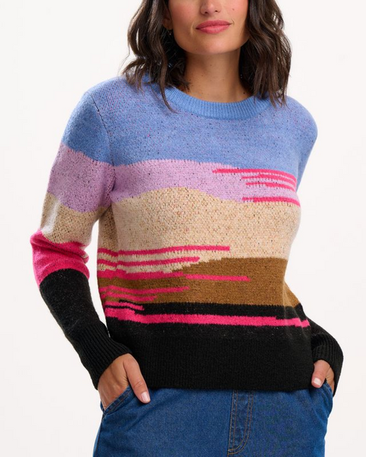 Asher Abstract Landscape Jumper Sugarhill Brighton