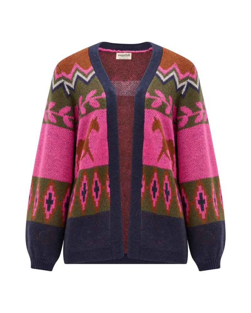 Yvette Running Horses Cardigan Sugarhill Brighton